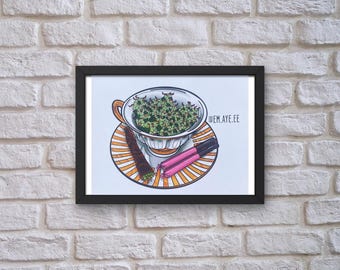 its 4:20 somewhere - cannabis print, wake and bake