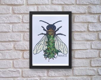 Honey Bee Print