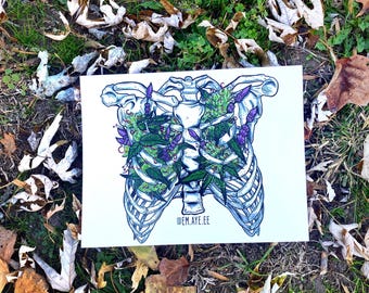 Ribcage Print