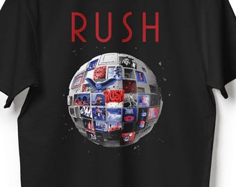 All the World's an Album — Official Rush Tour History Shirt