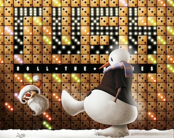 RUSH Roll the Bones Weihnachtskarte - offizielle Rush Merch