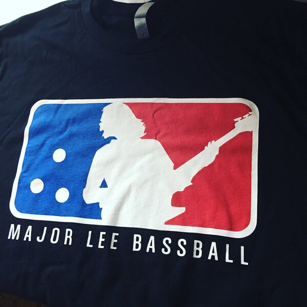 Official RUSH Tee. Geddy Lee. Major Lee Bassball!