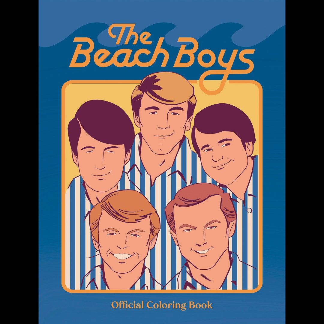 THE BEACH BOYS Official Coloring Book - Etsy