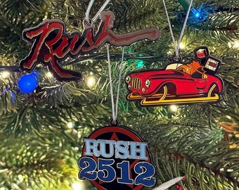 Official Rush Enamel Xmas Ornaments Pack of 3 (Limited Edition)