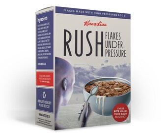RUSH: Flakes Under Pressure Decorative Cereal Box - Official Rush Merch