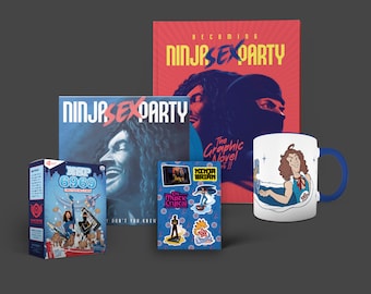 The Mystic Bundle: Becoming Ninja Sex Party The Graphic Novel Part II Autographed Edition + Vinyl + Enamel mug + Sticker sheet + Cereal box