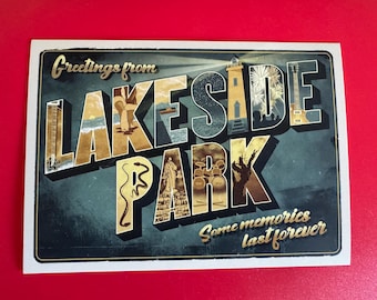 RUSH Postcard Lakeside Park - Official Rush Merch