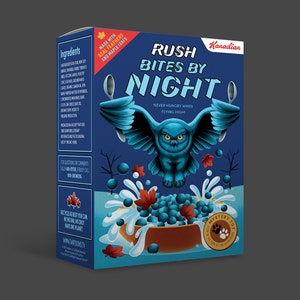 Scatola decorativa per cereali Bites By Night (non contiene cereali veri)