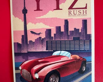 RUSH Postcard YYZ - Official Rush Merch