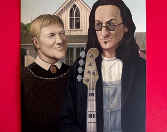 RUSH Postcard American Gothic - Official Rush Merch