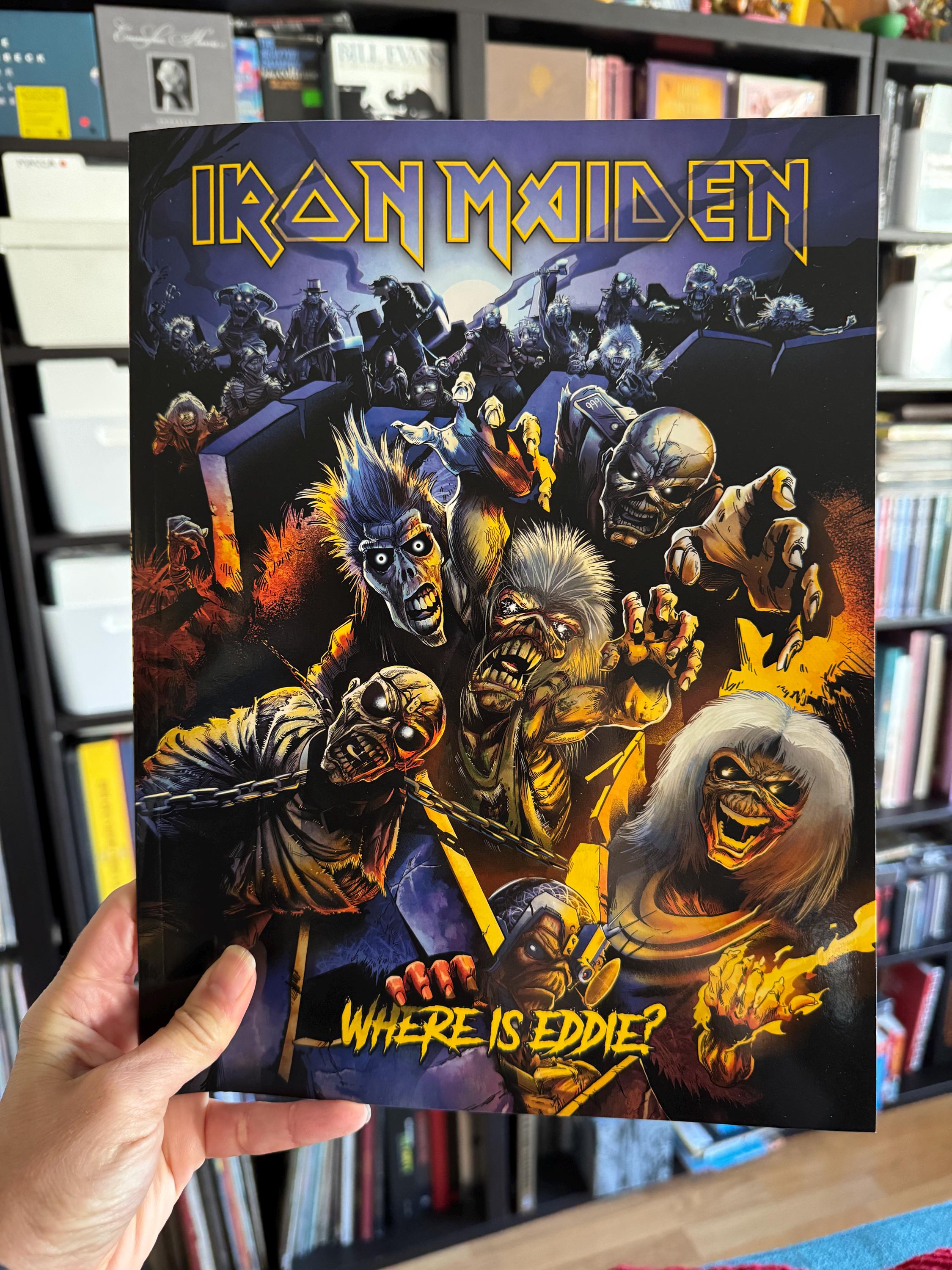 Official Iron Maiden T-Shirt - "Book Of Souls" Eddie Exploding Head Design, Men's Black - View #10