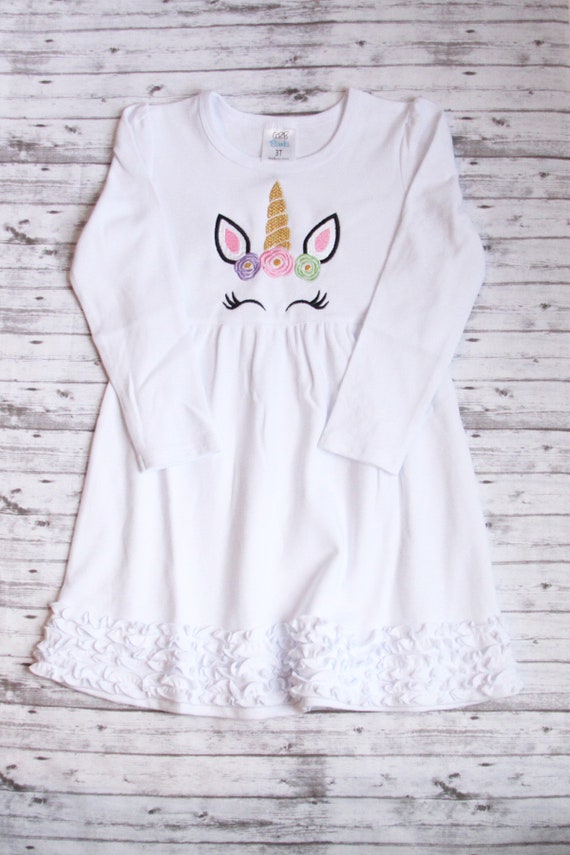 long sleeve unicorn dress