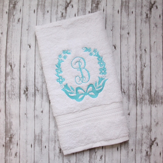 monogrammed disposable paper hand towels