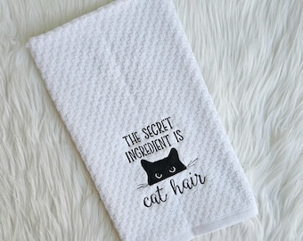 Cat hair is the secret ingredient kitchen towel