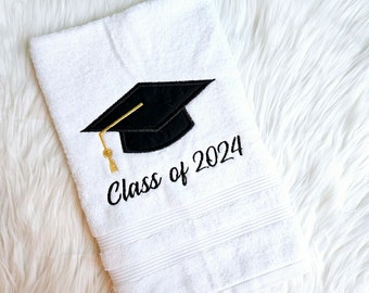 Embroidered Graduation Towel