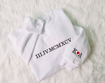 Anniversary Sweatshirt, Roman Numeral Sweatshirt