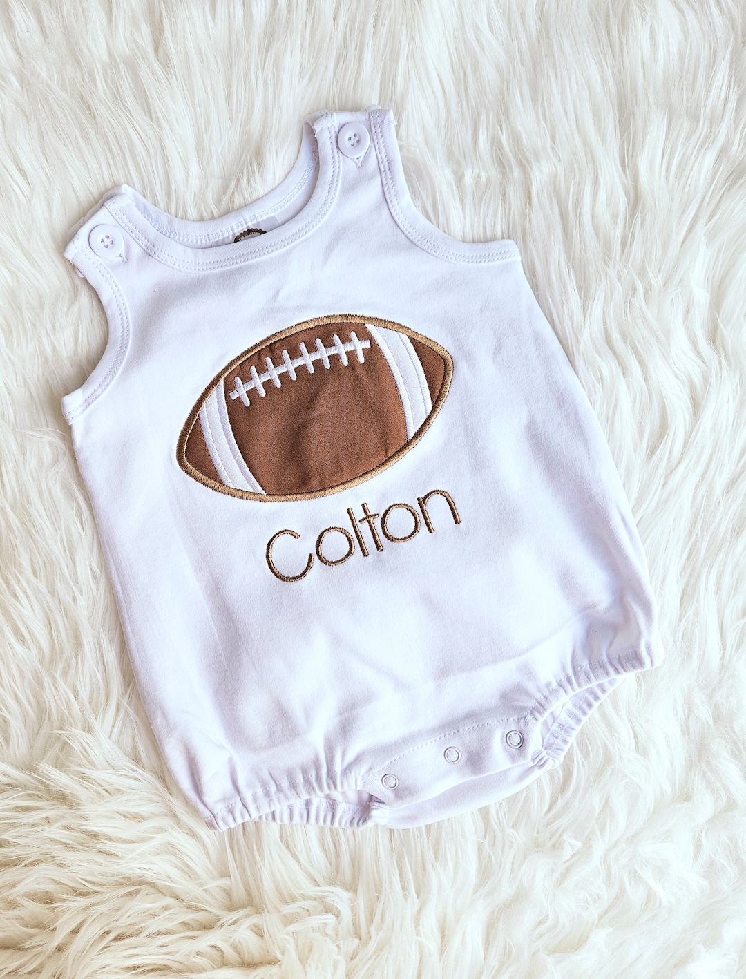 CHECKERED FOOTBALL DREAM ROMPER main image 0