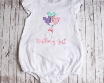 Disney Ruffle Romper, Baby Disney Outfit, Embroidered Pink Seersucker ...