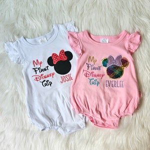 First Trip Romper, First Disney Trip Outfit