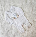Embroidered Duck Sleeper Monogrammed Baby Coming Home Outfit