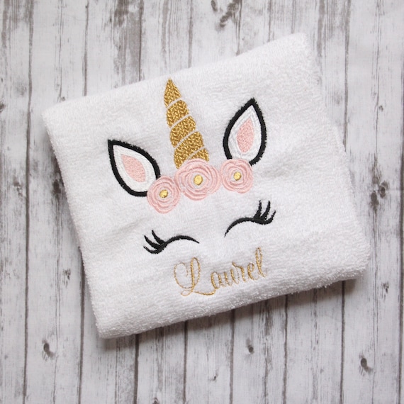 Unicorn hand towel hotsell