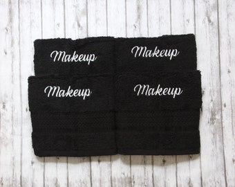 Black Makeup washcloths