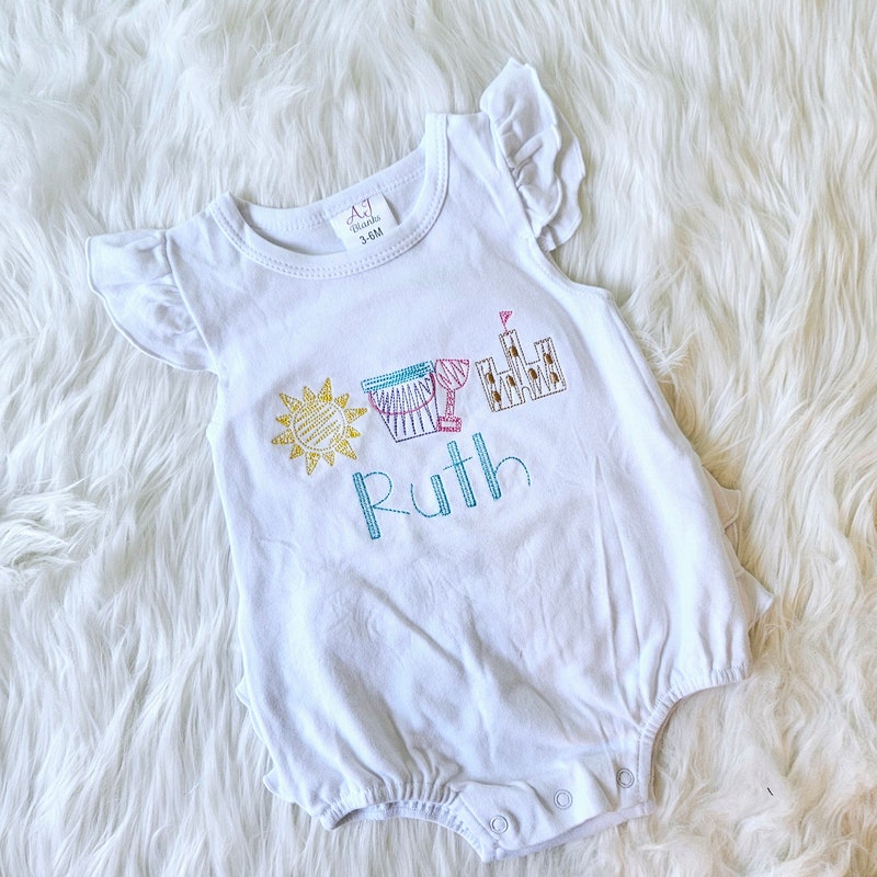 BABIES DRESS WITH FRILL STRAP BEACH SHACK