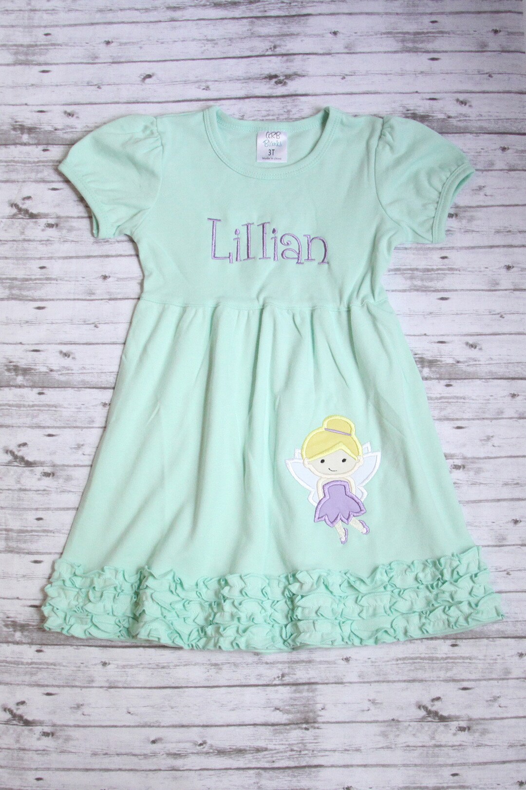 Kids Layered Ruffle Dress with Illusion Lace Top #TK5791 | Norma Reed