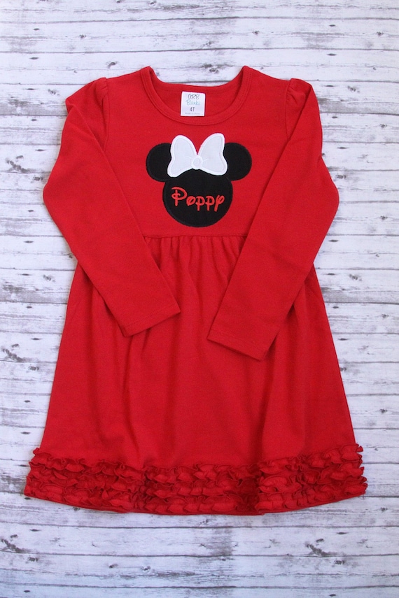 Minnie mouse top long sleeve dress