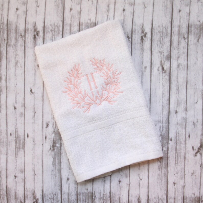 Embroidered Bath Hand Towel Monogrammed Hand Towel Beach Etsy