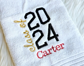 Embroidered Graduation Towel