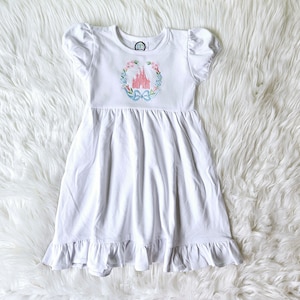 Floral Cinderella Dress, Girl Disney Dress, Girls Cinderella Dress, Little Girls Disney Dress, Girls Disney Outfit