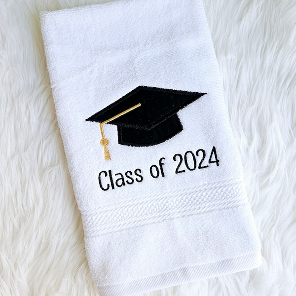 Embroidered Graduation Towel