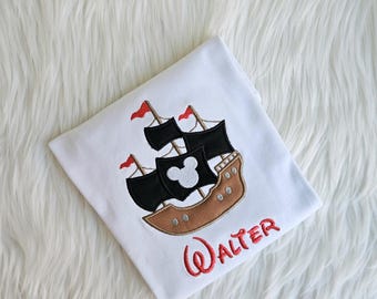 Mickey Pirate Ship Shirt, Mickey Cruise Shirt, Pirate Shirt, Disney Cruise Pirate, Disney Cruise Line Shirt