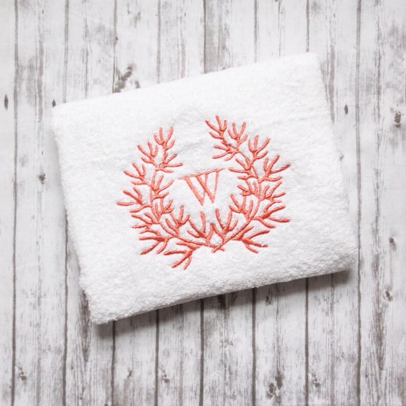 Embroidered Bath Hand Towel Monogrammed Hand Towel Beach Etsy