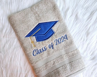 Embroidered Graduation Towel