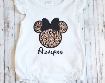 Animal Kingdom Bubble Romper, Mickey Romper, Disney Baby Outfit, Animal Print Romper, Animal Kingdom Outfit