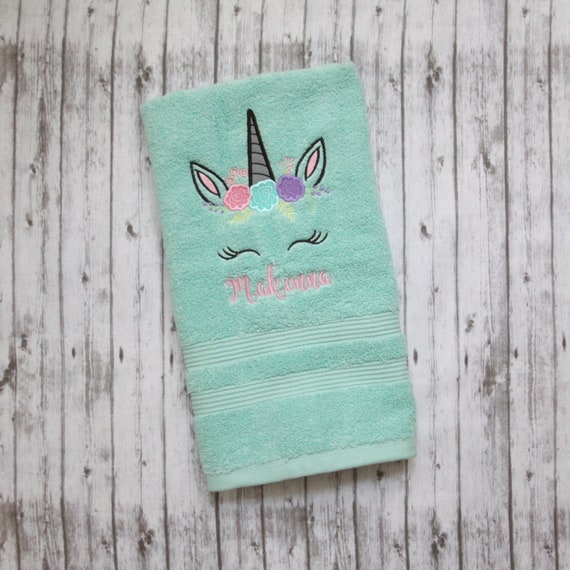 unicorn towel set