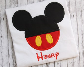 Embroidered Mickey t-shirt, boys t-shirt, Custom embroidered t-shirt, vacation t-shirt, WDW, Disney World