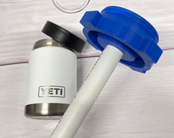 3D Printed Adapter for YETI, HOGG and Ozark Trail 12oz, Can Koozie and LID ~ 2 in 1 Adapter ~ epoxy turner attachment ~ Epoxy leveling