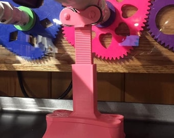 Adjustable 3D printed Epoxy Turner Arm Support for Cup Turners ~ Rotisserie turner ~ Smooth Ball Bearing ~ PenPal Maker