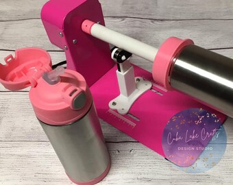 3D Printed Cup Chuck for HOGG 12oz Flip Top Sippy ~ turner attachment ~ Stainless Steel Cup Adapters for easy turning and Epoxy leveling
