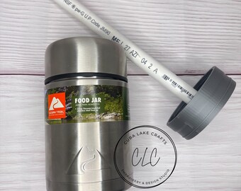 3D Printed Adapter Ozark Trail 22oz, Food Jar and LID ~ 2 in 1 Adapter ~ epoxy turner attachment ~ Epoxy leveling