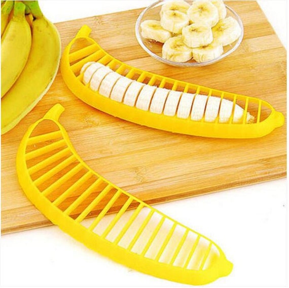 Banana Slicer Fruit Cutter Kitchen Gadget Banana Slicer Steel Fruit 
