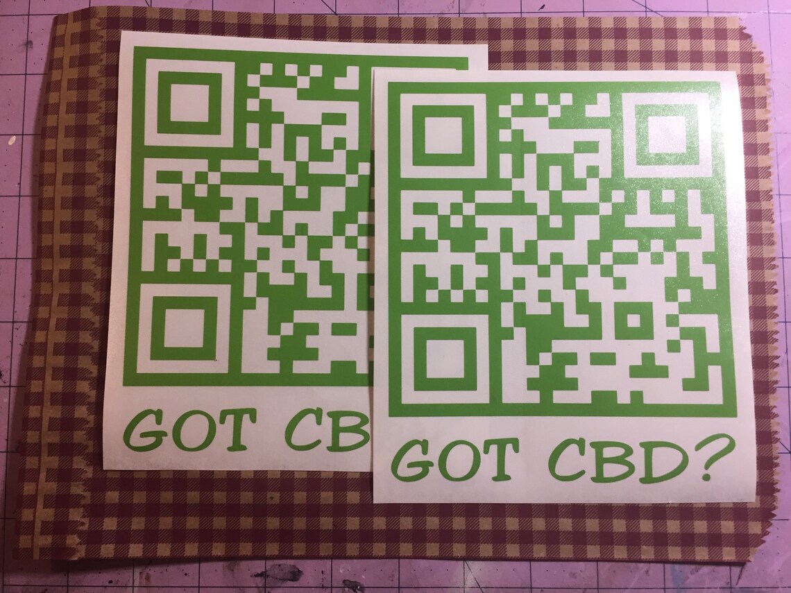 Customized QR Code Vinyl Car Decal Sticker Any Color Great Etsy