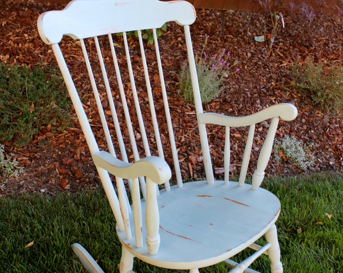 Shabby Chic Rocking Chair Etsy