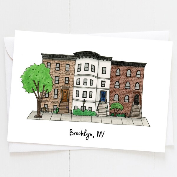 Brooklyn Brownstone Greeting Cards