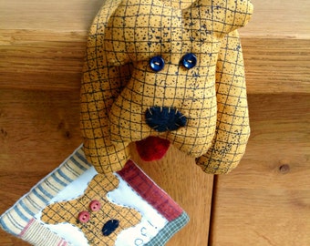 Animal sewing pattern for dog, cat, sheep, pig and frog - each with their own mini quilt!
