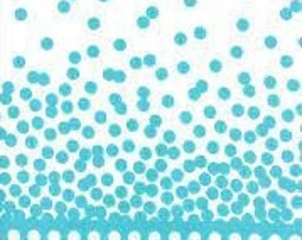 V&Co Ombre Fabric 2+ YD piece Vanessa Christenson Simply Color Aquatic Blue, Double Border, Dots, Quilt Fabric, SALE