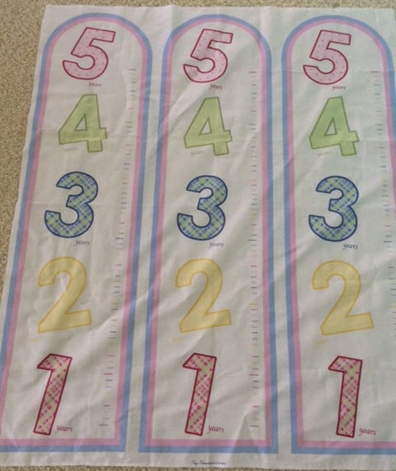 Growth Chart Fabric Panel